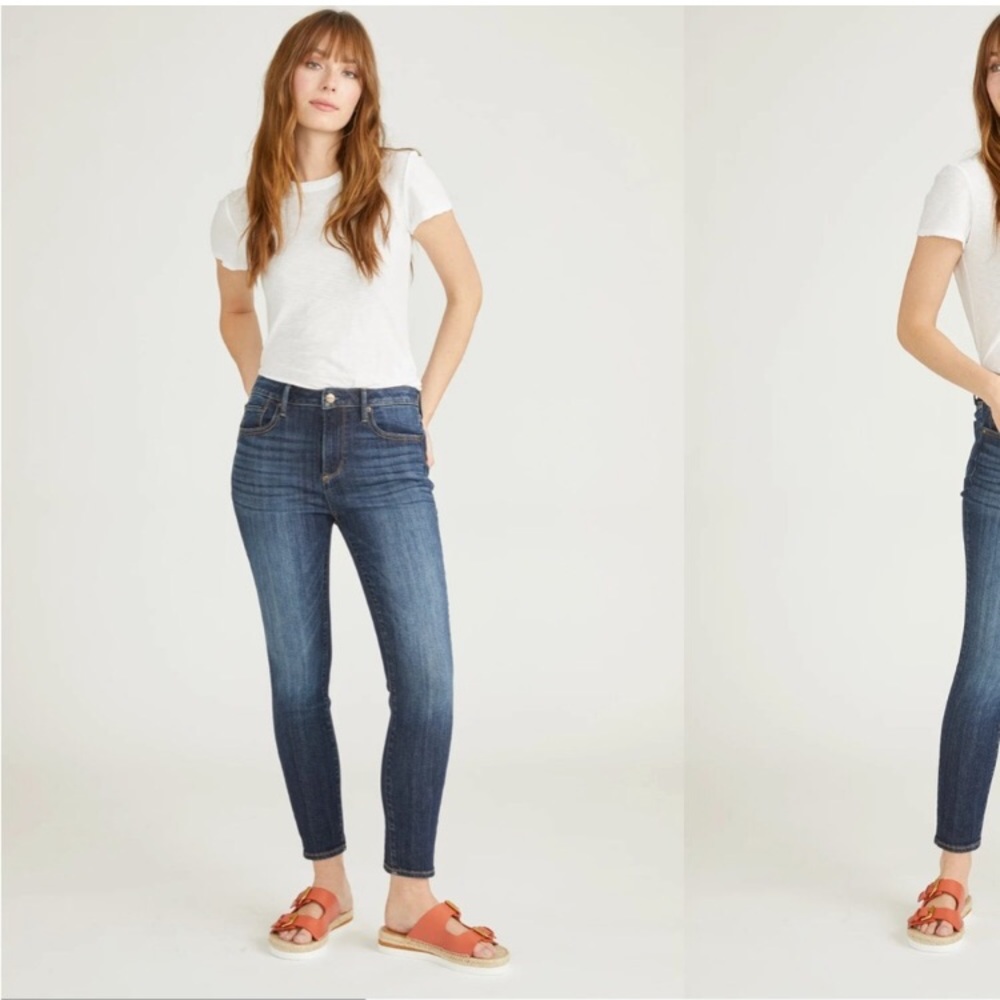 Driftwood Jackie High Rise Basic Skinny In Dark Wash Gem